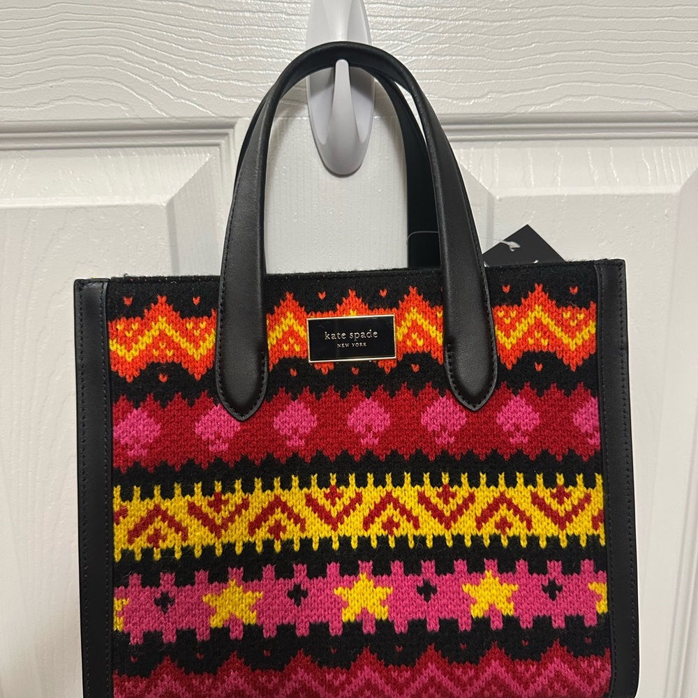 Kate Spade Black and Multicolor Tote Bag